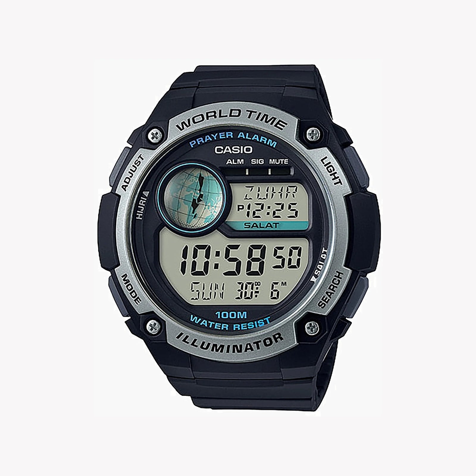 Casio Cpa-100-1avdf Adventurer Sport - Rugged Black Men's Watch With Multifunctional Features by i-watch
