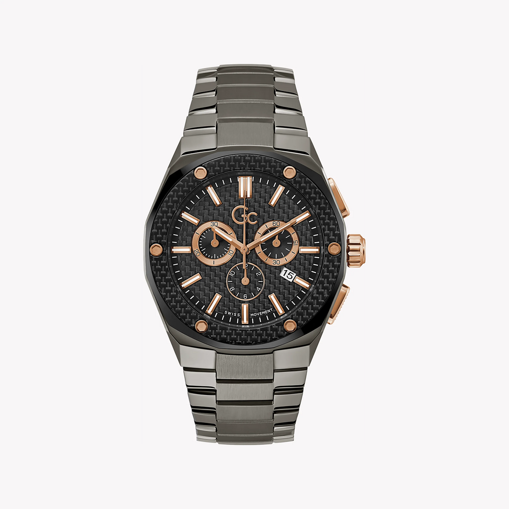 Guess Men's Stainless Steel Grey Watch, Black Dial | Z37002g2mf by i-watch