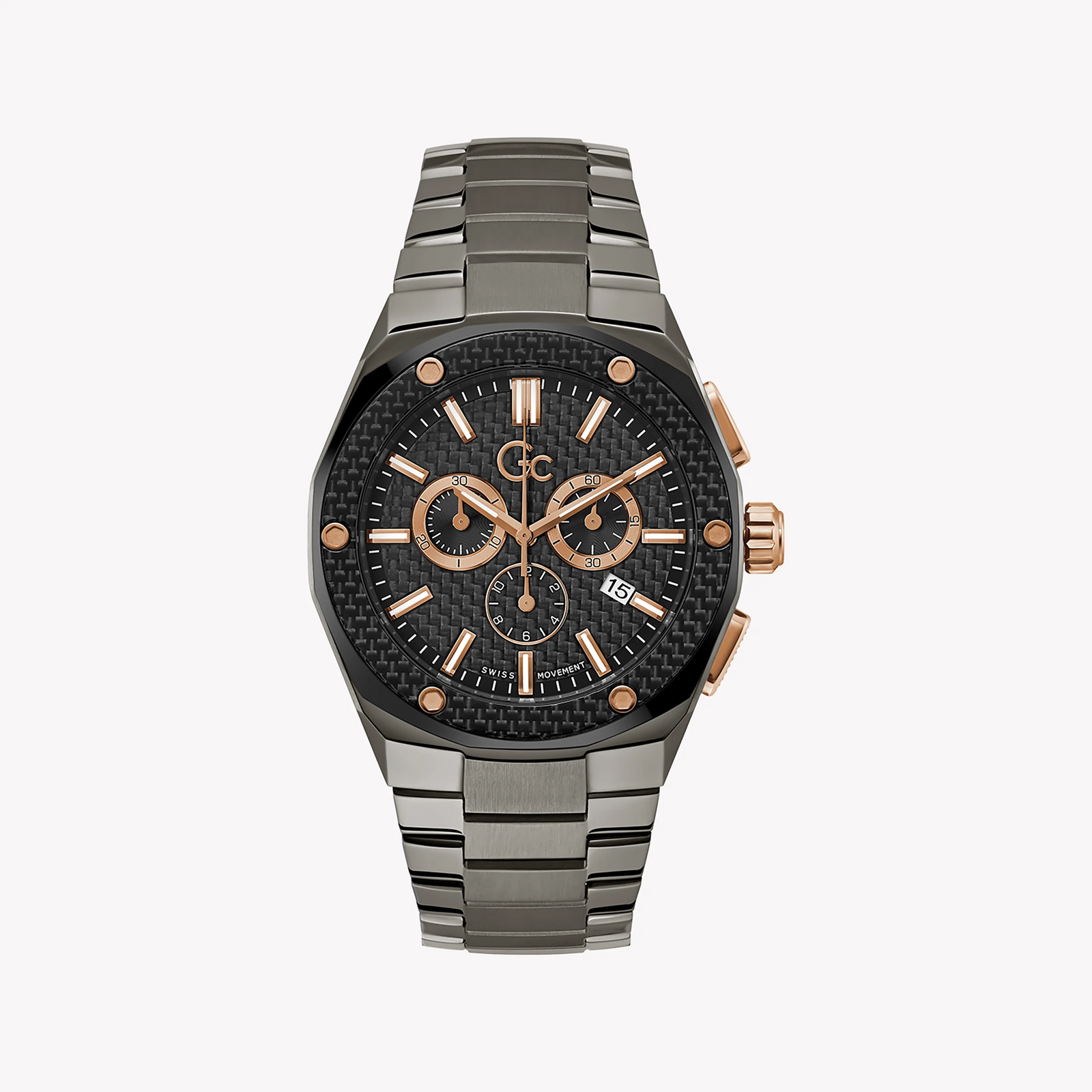 Guess Men's Stainless Steel Grey Watch, Black Dial | Z37002g2mf by i-watch