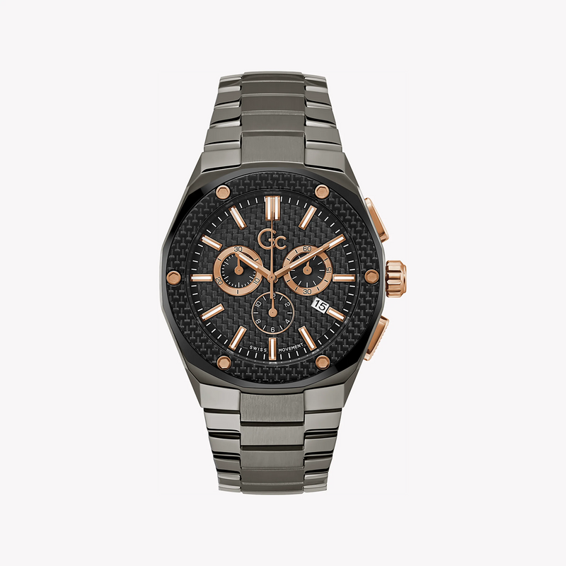 Guess Men's Stainless Steel Grey Watch, Black Dial | Z37002g2mf by i-watch