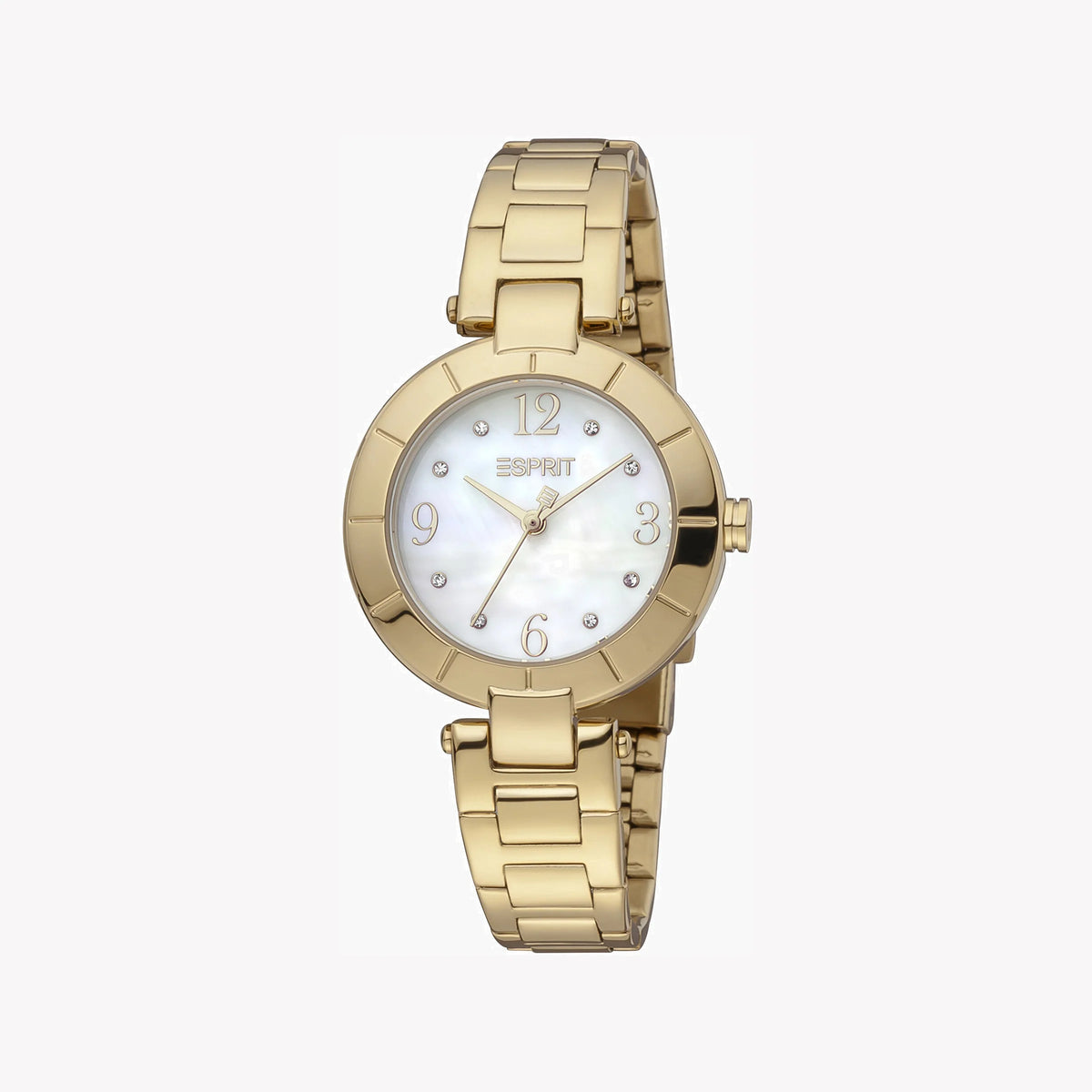 ESPRIT Women's Watch with Gold Stainless Steel Case and Gold Stainless Steel Band