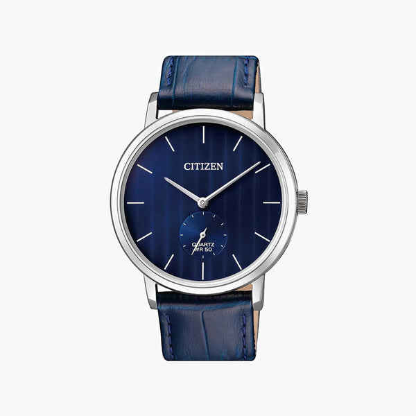 Citizen Men's Silver Watch, Blue Leather Band | Be9170-05l by i-watch