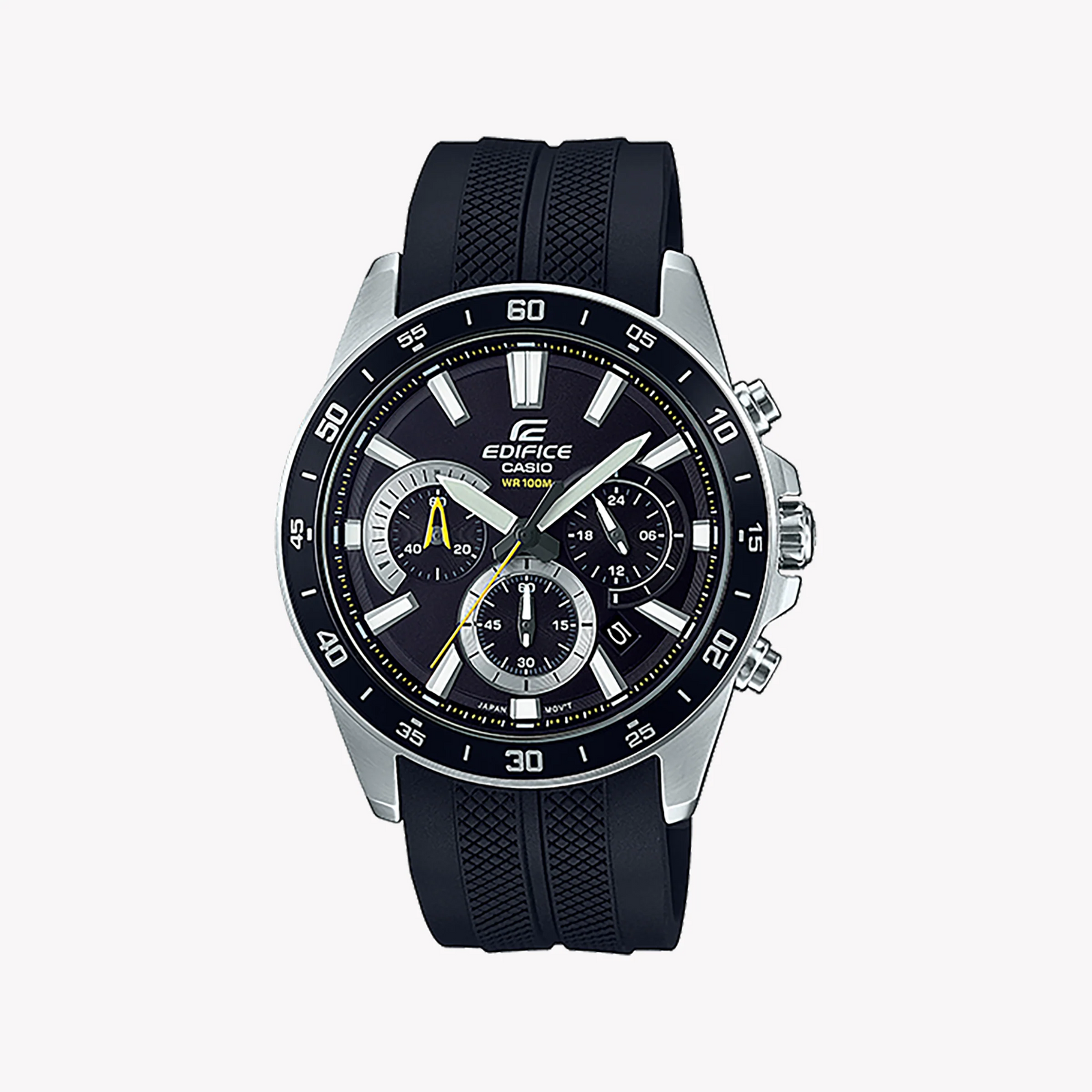 Casio Edifice Efv-570p-1avudf - Sporty Elegance Men's Watch With Black Dial And Resin Band by i-watch