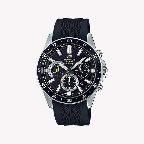 Casio Edifice Efv-570p-1avudf - Sporty Elegance Men's Watch With Black Dial And Resin Band by i-watch