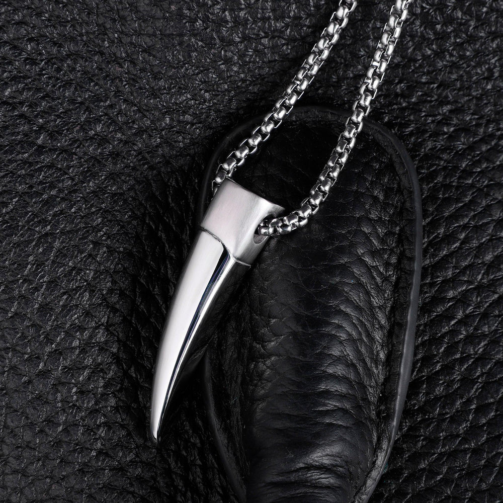 Zink Men's Stainless Steel Necklace - Silver | Zjpd024-S by i-watch