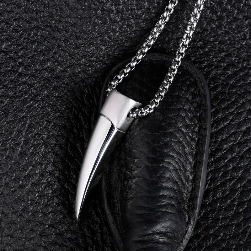 Zink Men's Stainless Steel Necklace - Silver | Zjpd024-S by i-watch