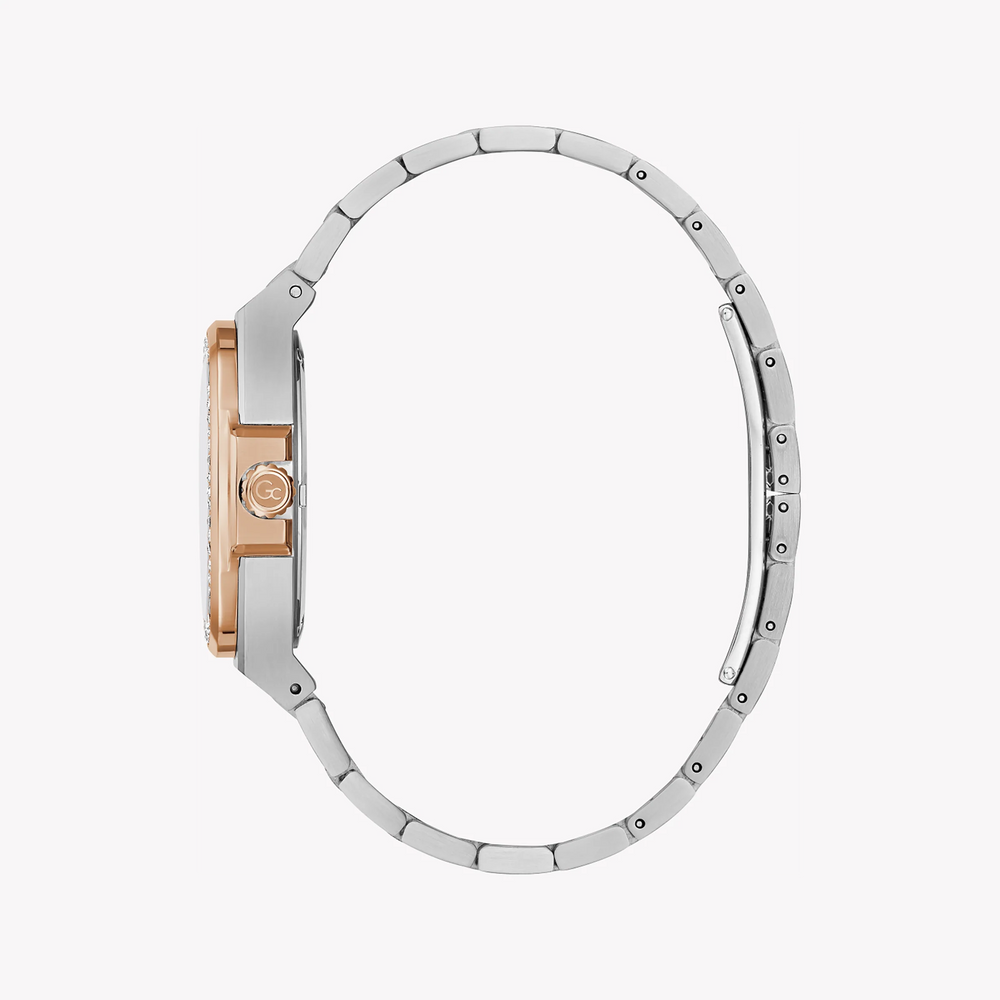 Guess Women's Rose Gold/Silver Watch, Grey Dial | Y98001l5mf by i-watch