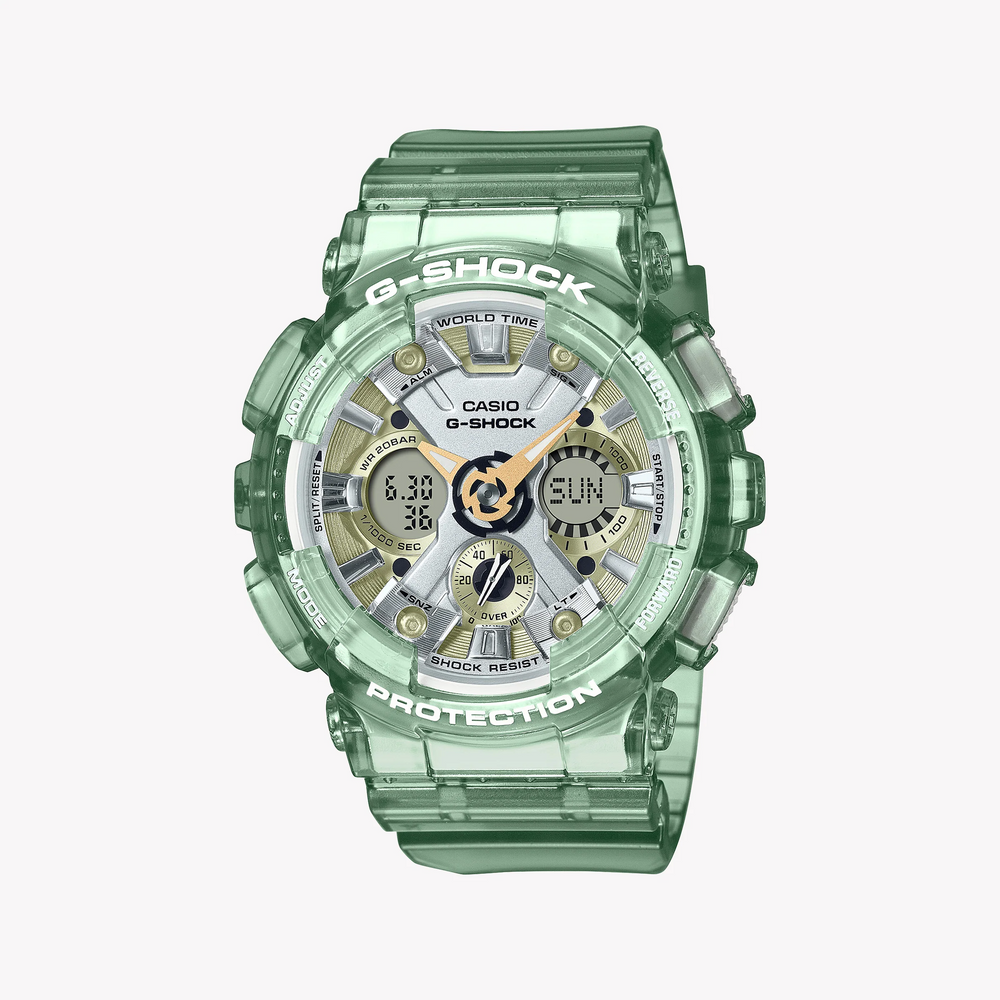 G-Shock Men's Green Resin Watch, Digital Display | Gma-S120gs-3adr by i-watch