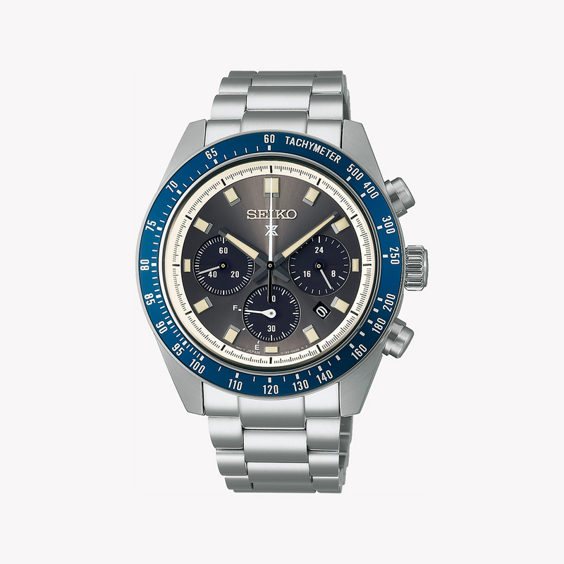 Seiko Men's Silver Watch, Black Dial | Ssc939p1 by i-watch