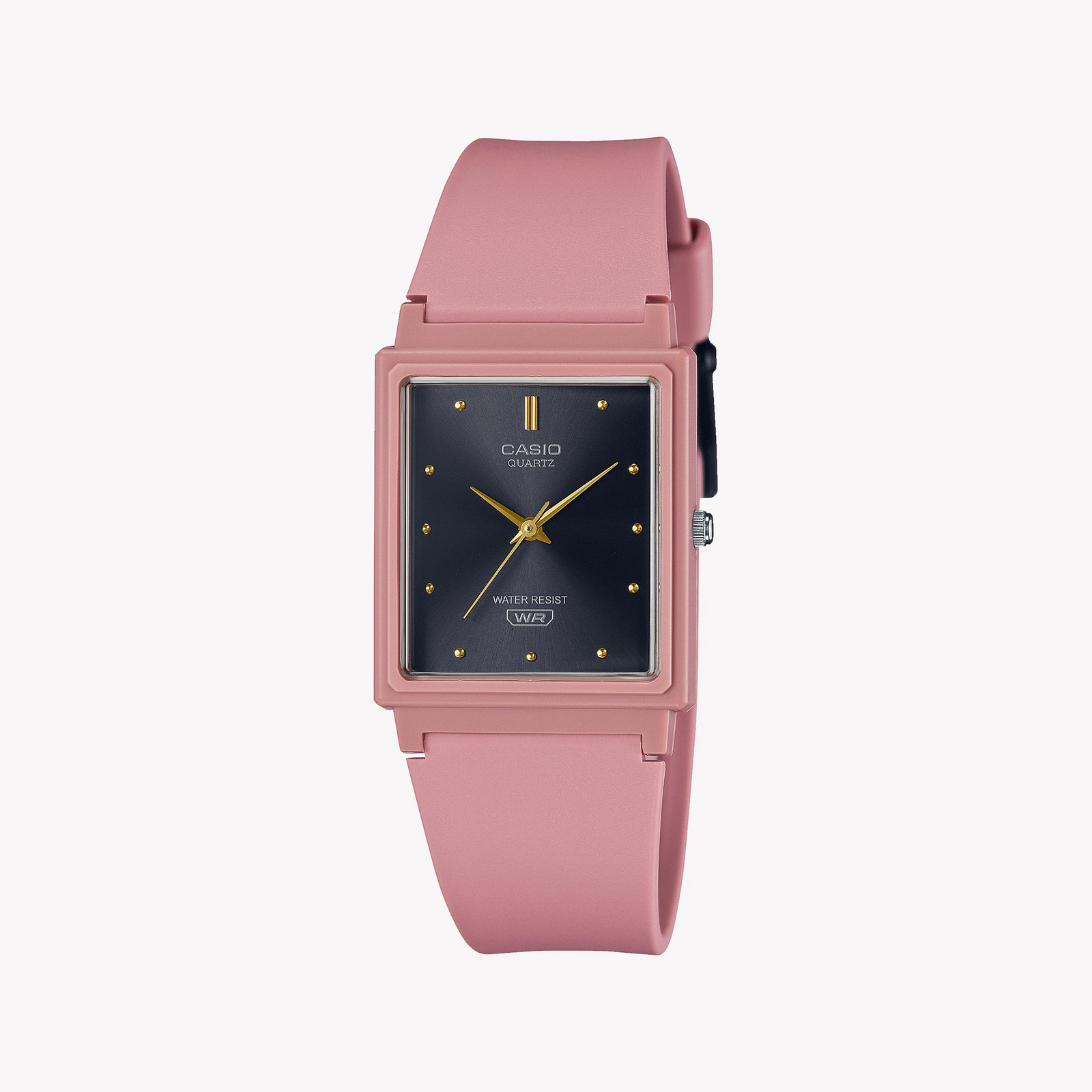 Casio Women's Pink Resin Watch, Black Dial | Mq-38uc-4adf by i-watch