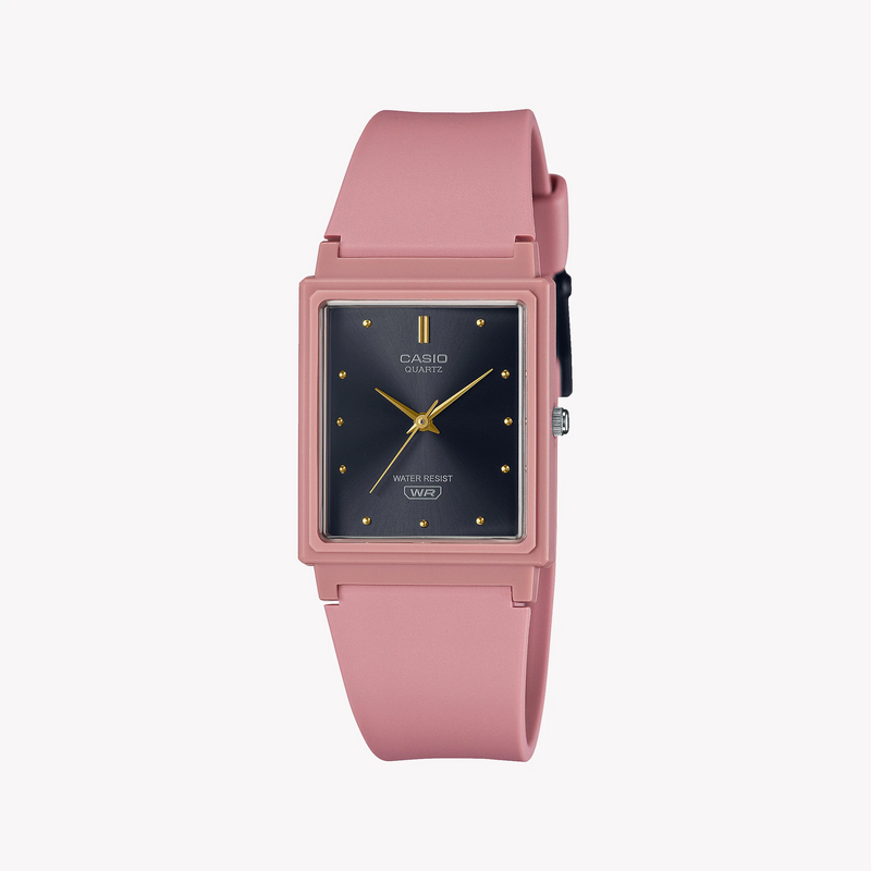 Casio Women's Pink Resin Watch, Black Dial | Mq-38uc-4adf by i-watch