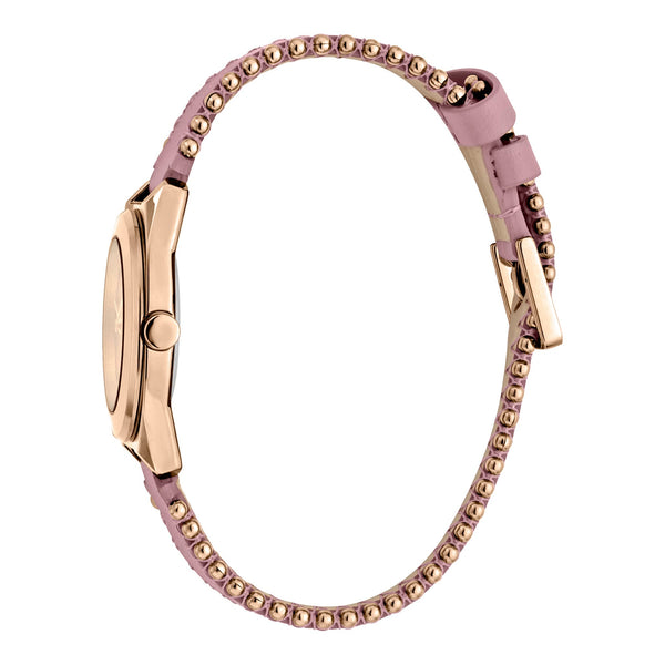 Esprit Women's Watch With Rose Gold Stainless Steel Case And Pink Leather Band by i-watch