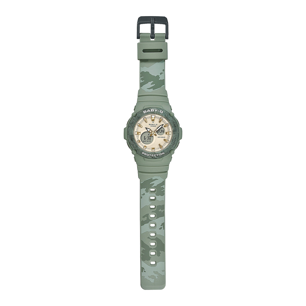 CASIO BABY-G BGA-275M-3ADR ADVENTURE CHIC - STYLISH GREEN RESIN & BEIGE DIAL Women's Watch-i-Watch-4