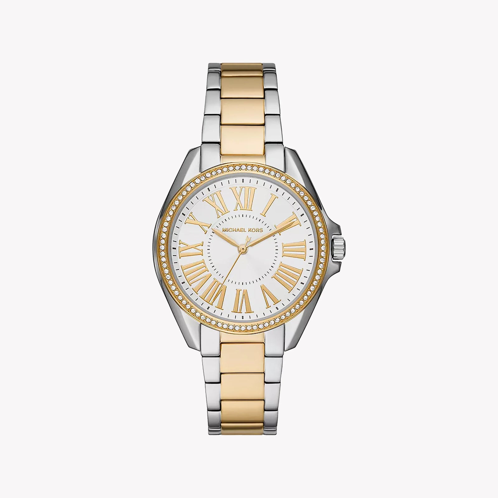 Michael Kors Women's Silver-Gold Watch, White Dial | Mk6931 by i-watch