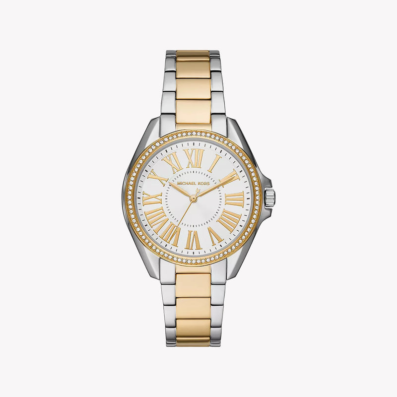 Michael Kors Women's Silver-Gold Watch, White Dial | Mk6931 by i-watch
