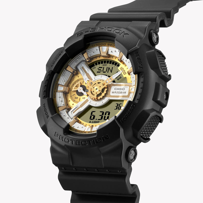 G-Shock Men's Black Resin Watch, Digital Dial | Ga-110cd-1a9dr by i-watch