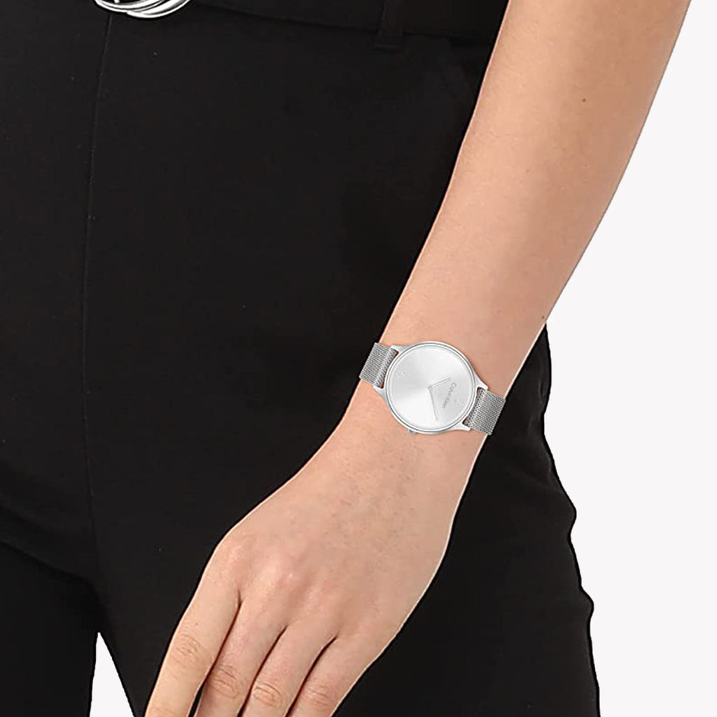 CK CALVIN KLEIN MODERN ELEGANCE - SILVER STAINLESS WOMEN'S WATCH with Sleek Dial & Versatile Style-i-Watch-4