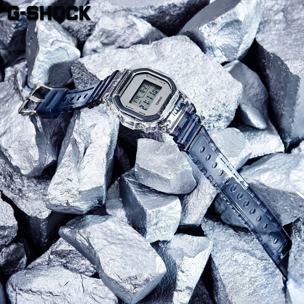 CASIO G-SHOCK DW-5600SK-1DR - MONTRE EN ARGENT PRÊTE POUR L'AVENTURE POUR HOMMES