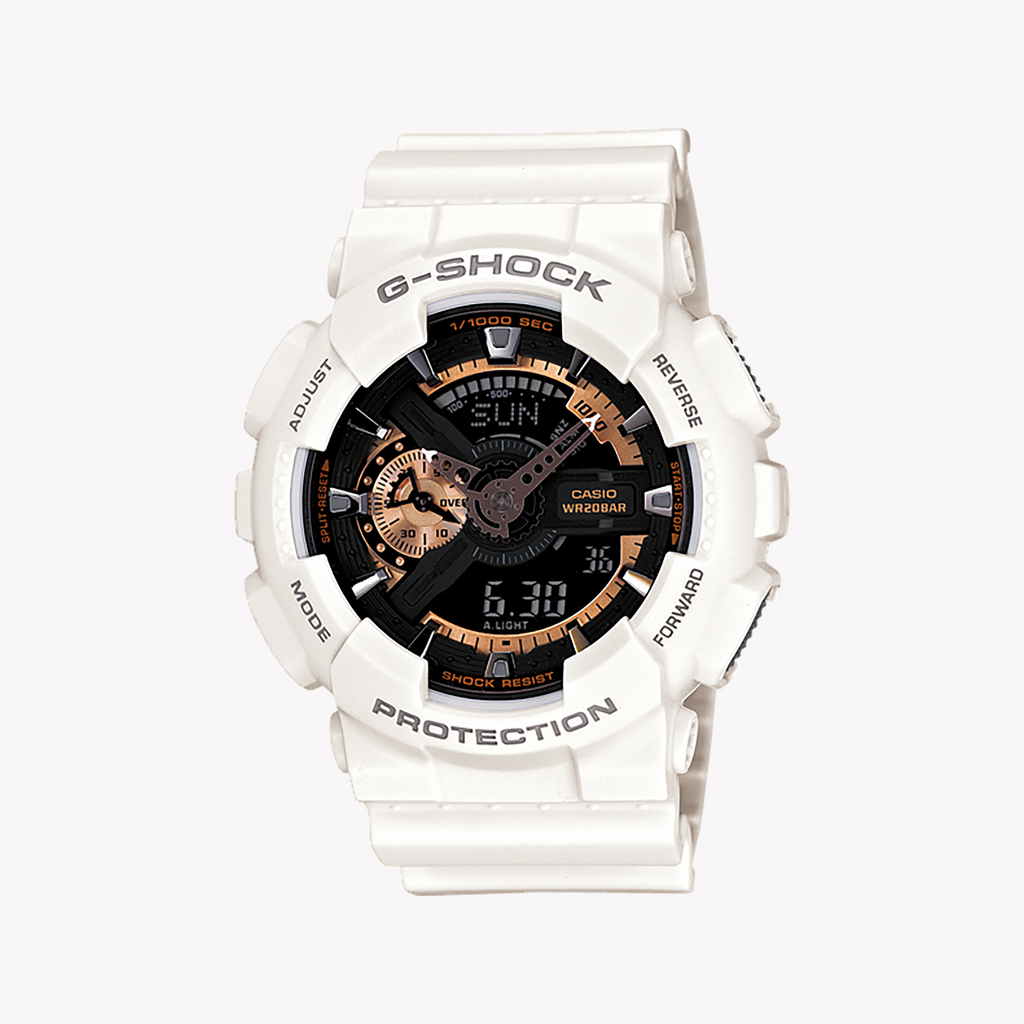 CASIO G-SHOCK GA-110RG-7ADR - BOLD RESILIENCE IN WHITE & ROSE GOLD MEN'S WATCH