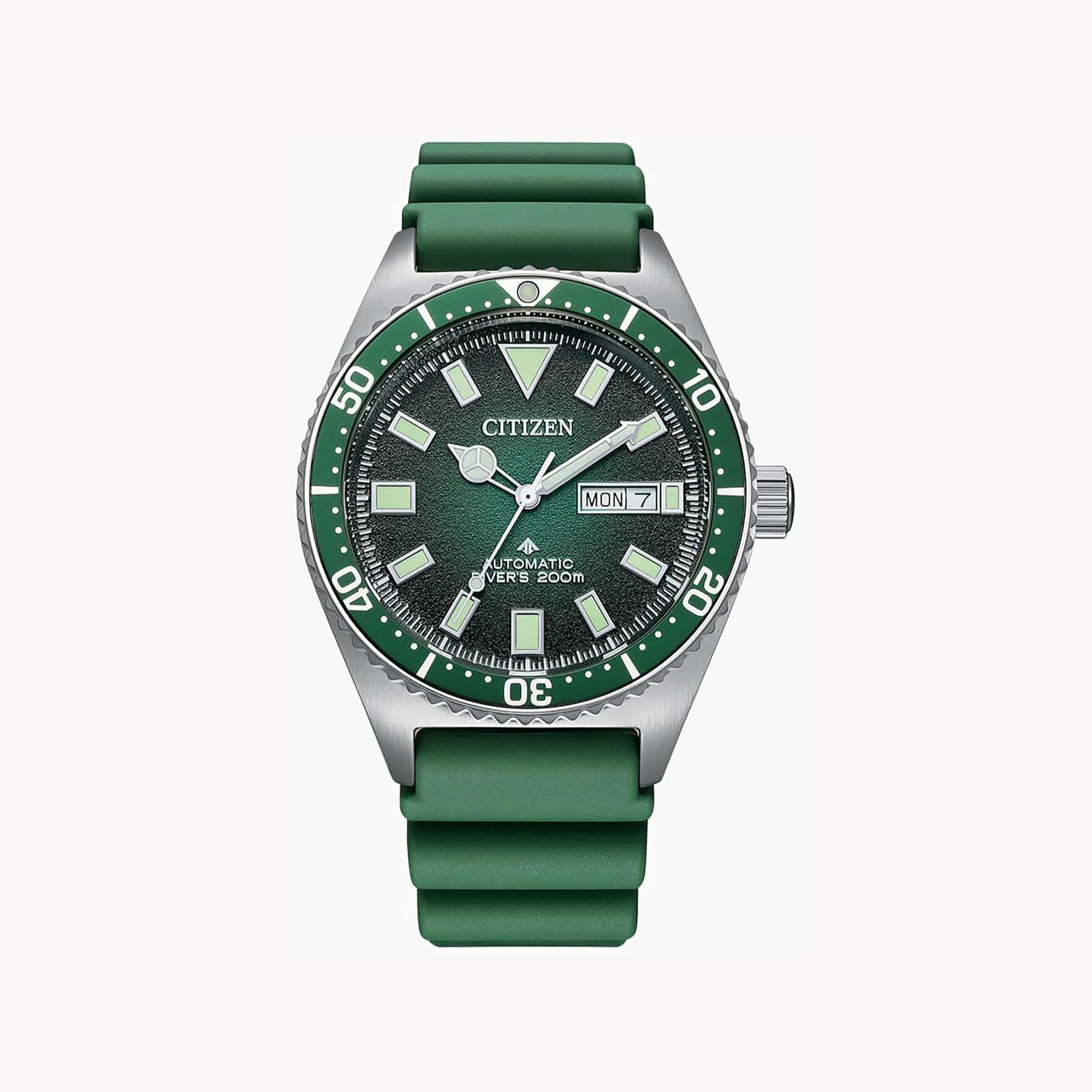 Citizen Men's Stainless Steel Green Watch, Green Dial | Ny0121-09x by i-watch