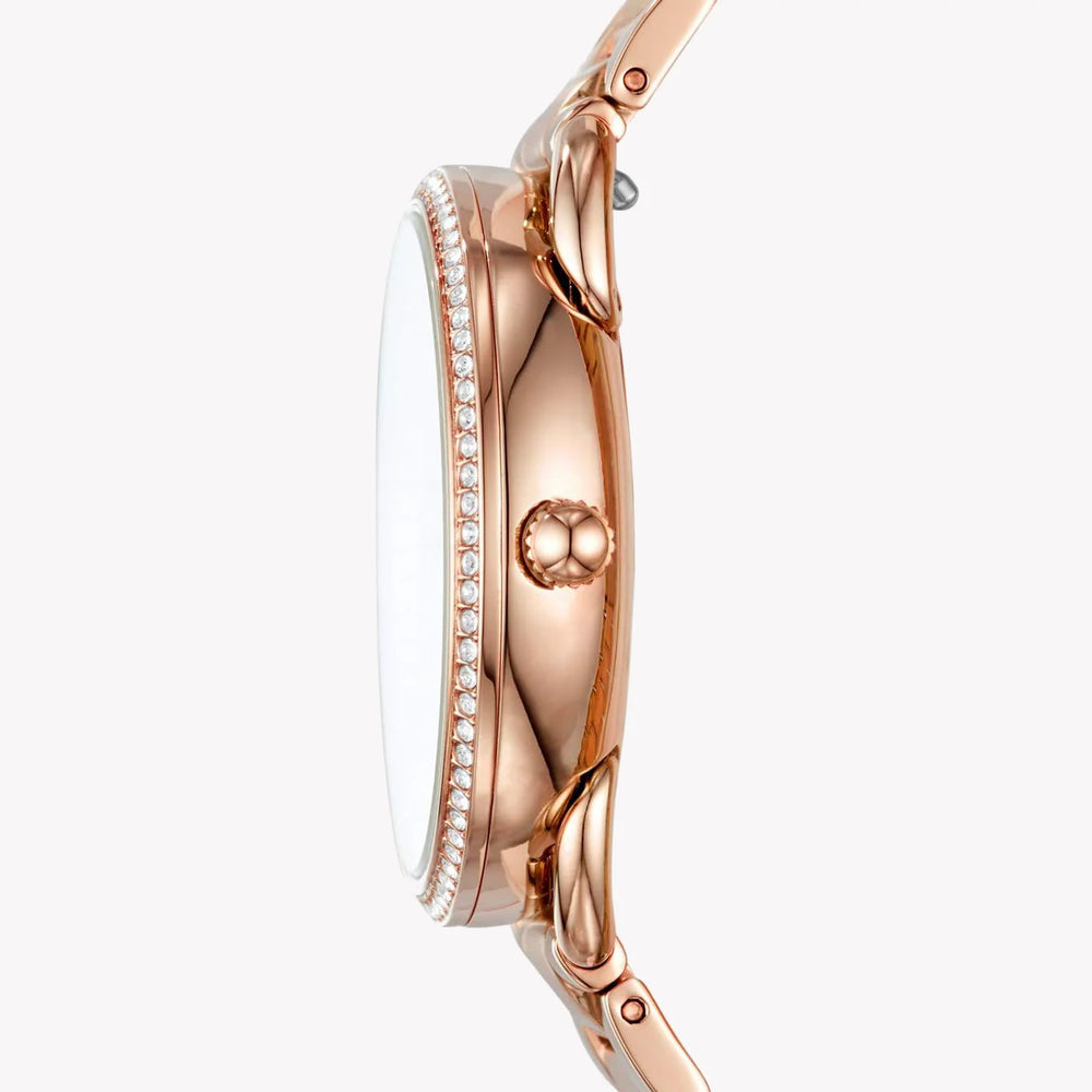 Fossil Women's Rose Gold Stainless Steel Watch, Rose Gold Dial | Es4264 by i-watch