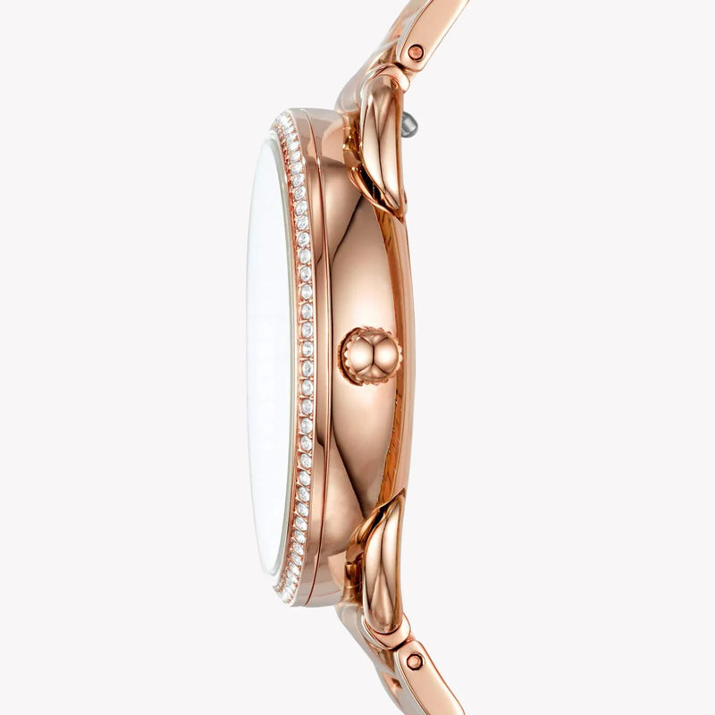 Fossil Women's Rose Gold Stainless Steel Watch, Rose Gold Dial | Es4264 by i-watch