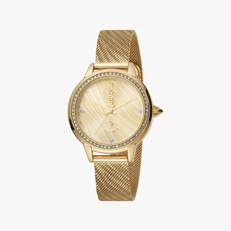 Just Cavalli Women's Gold Stainless Steel Watch, Champagne Dial | Jc1l146m0055 by i-watch