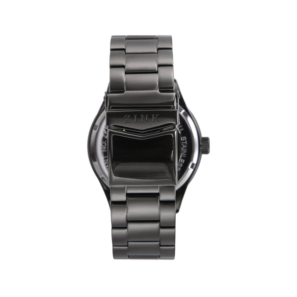 Zink Zk127g1ss-27 Modern Elegance - Black Stainless Steel Men's Watch With Striking Black Dial And Bold 44mm Case by i-watch