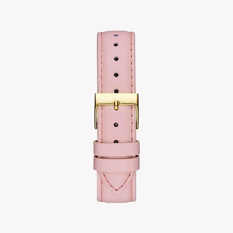 Guess Women's Pink Leather Watch, Gold Case | Gw0382l1 by i-watch