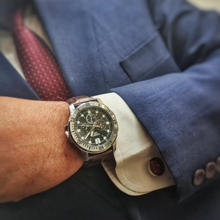 CASIO MTP-VD300L-1E BOLD ADVENTURE - MEN'S SPORTY LEATHER WATCH WITH BLACK DIAL-i-Watch-3