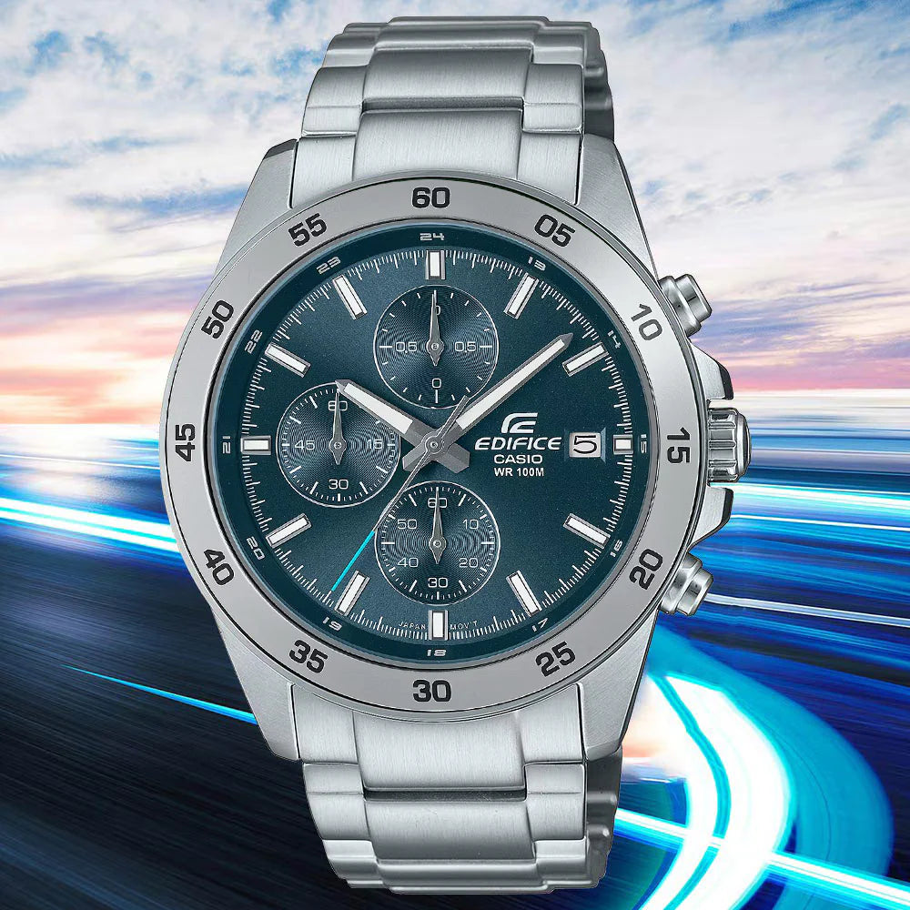 Casio EDIFICE Orologio Uomo In Acciaio Inox – Vetro Minerale, Impermeabile 10 BAR, Design Elegante