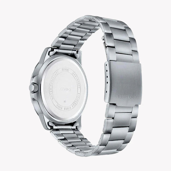 Casio Men's Silver Watch, Blue Dial | Mtp-Vd300d-2e by i-watch