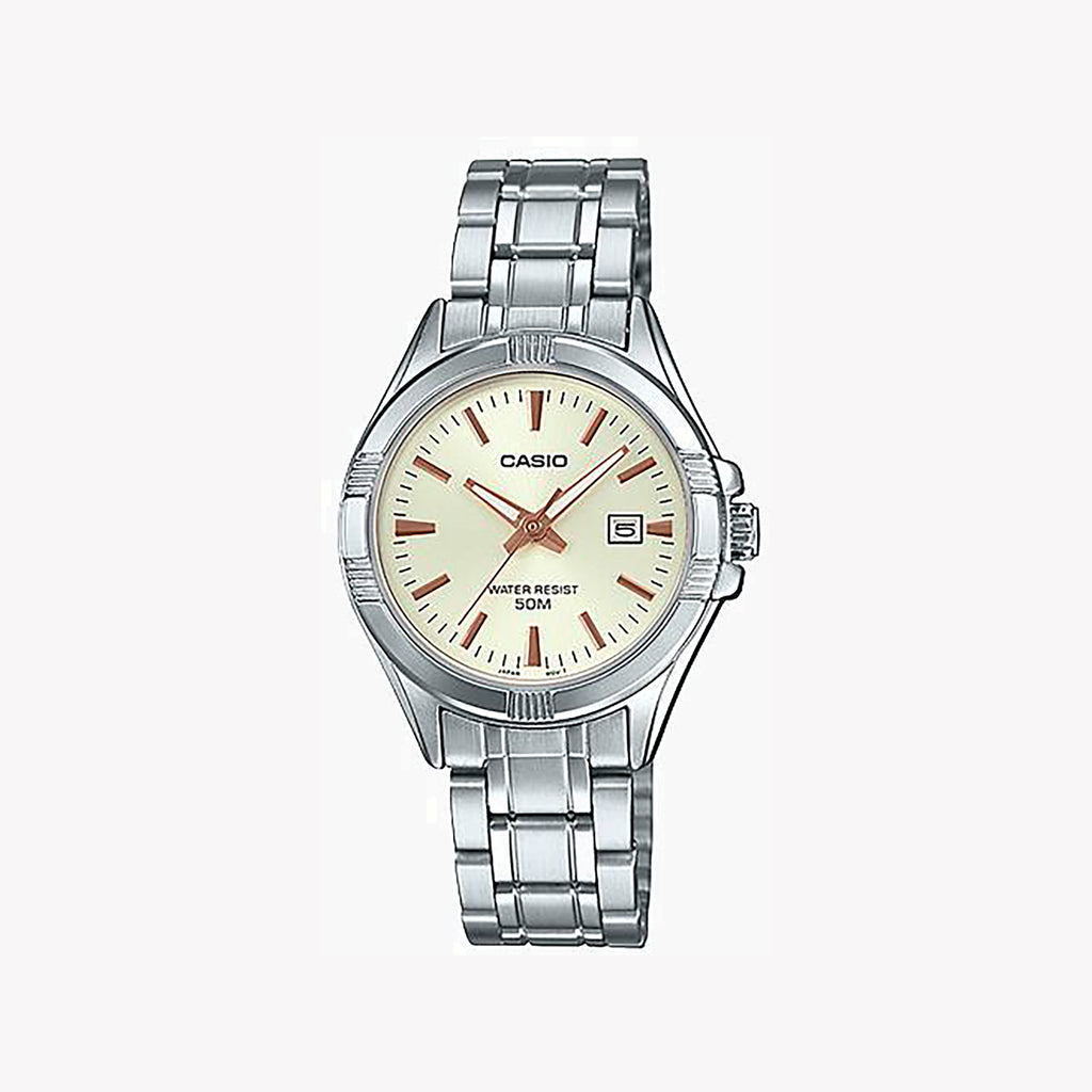 CASIO Women's Watch with Silver Stainless Steel Case and Silver Stainless Steel Band-i-Watch-3