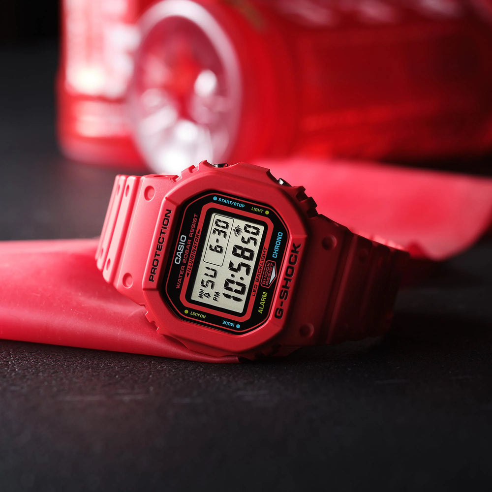 CASIO G-SHOCK DW-5600EP-4ER - UNMATCHED RESILIENCE: BOLD RED MEN'S ADVENTURE WATCH-i-Watch-2