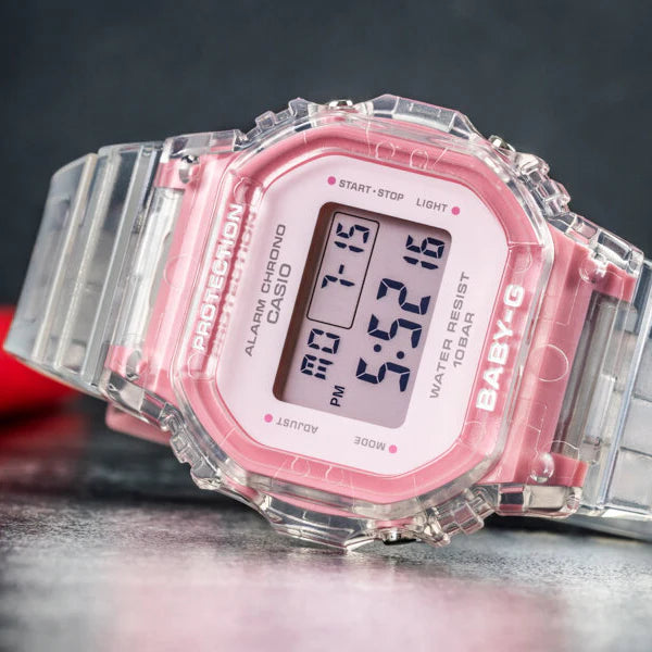 Casio Women's Resin White Watch, Digital Display | Bgd-565sj-7er by i-watch