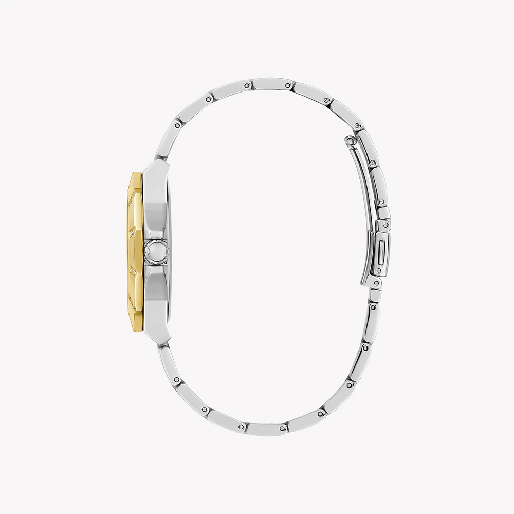 Guess Women's Gold/Silver Watch, Silver Dial | Gw0616l2 by i-watch