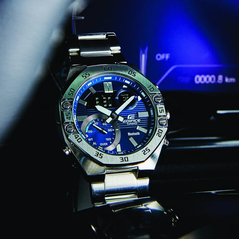 Casio Edifice Ecb-10d-2adf - Sporty Elegance For The Modern Man by i-watch
