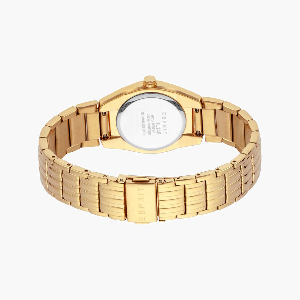 ESPRIT Women's Watch with Gold Stainless Steel Case and Gold Stainless Steel Band-i-Watch-3