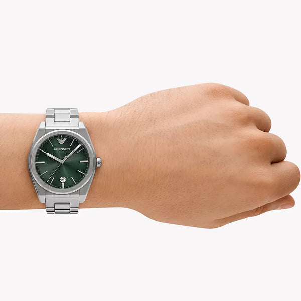 Emporio Armani Men's Silver Watch, Green Dial | Ar11621 by i-watch