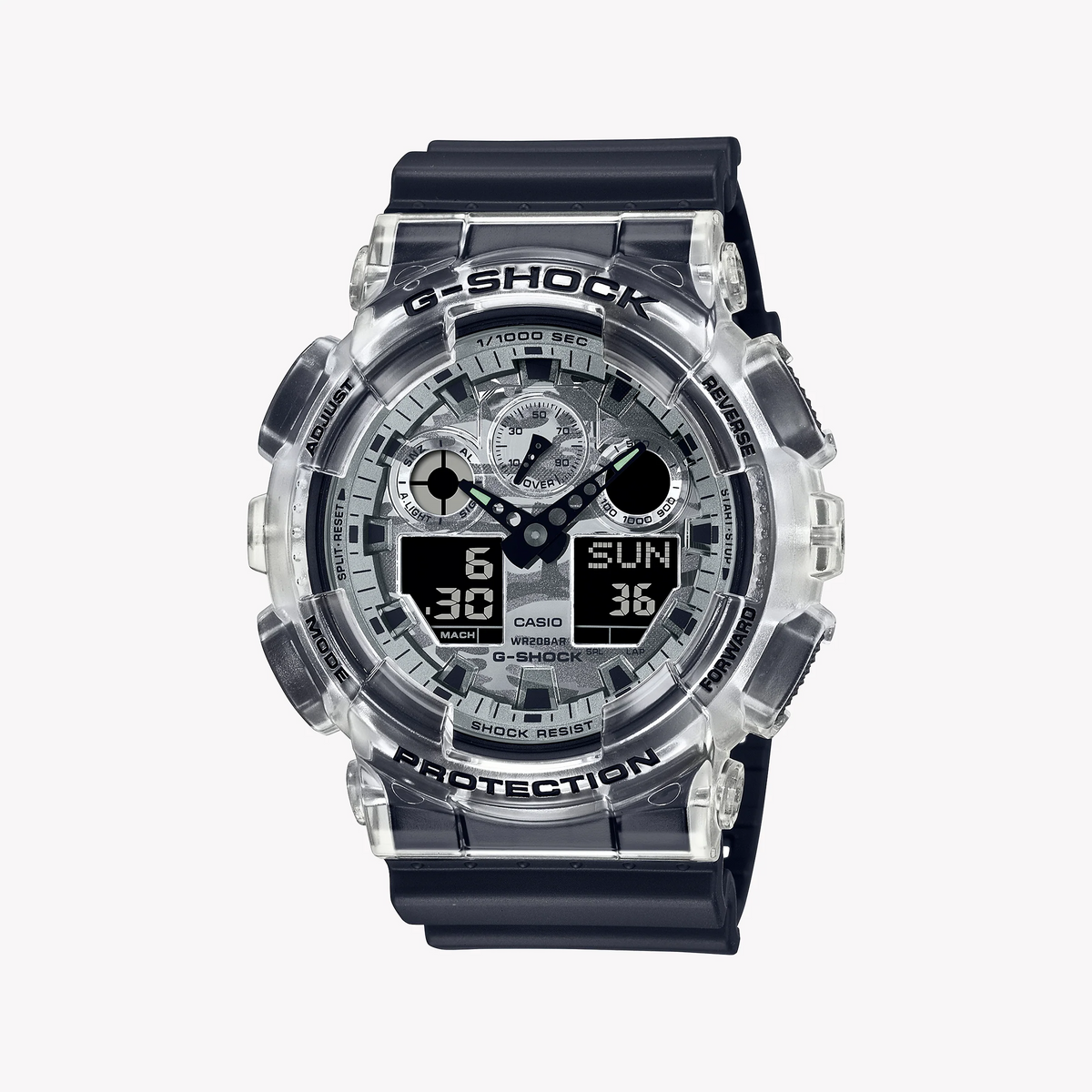 G-Shock Men's Black Resin Watch, Digital Dial | Ga-100skc-1adr by i-watch