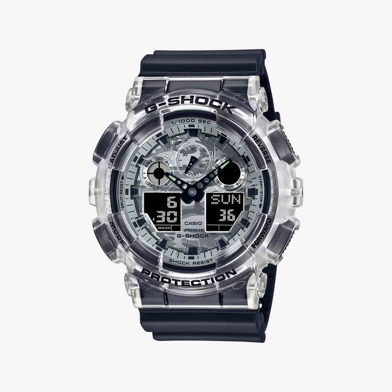 G-Shock Men's Black Resin Watch, Digital Dial | Ga-100skc-1adr by i-watch