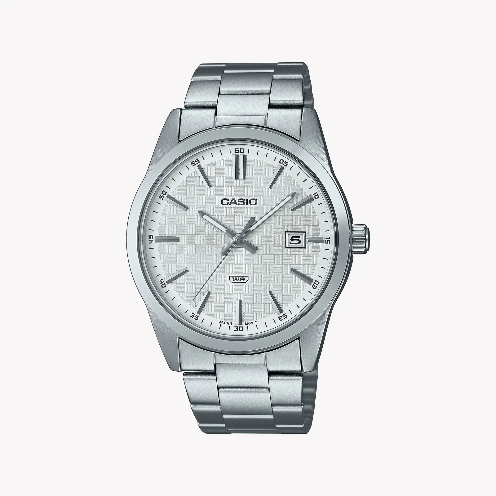 Casio Men's Silver Watch, White Dial | Mtp-Vd03d-7audf by i-watch