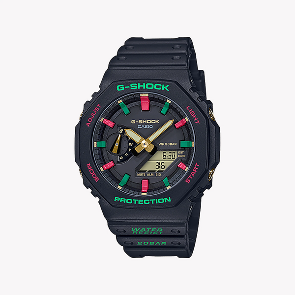Casio G-Shock Ga-2100th-1adr Oak - Adventure Awaits Black Resin Men's Watch by i-watch