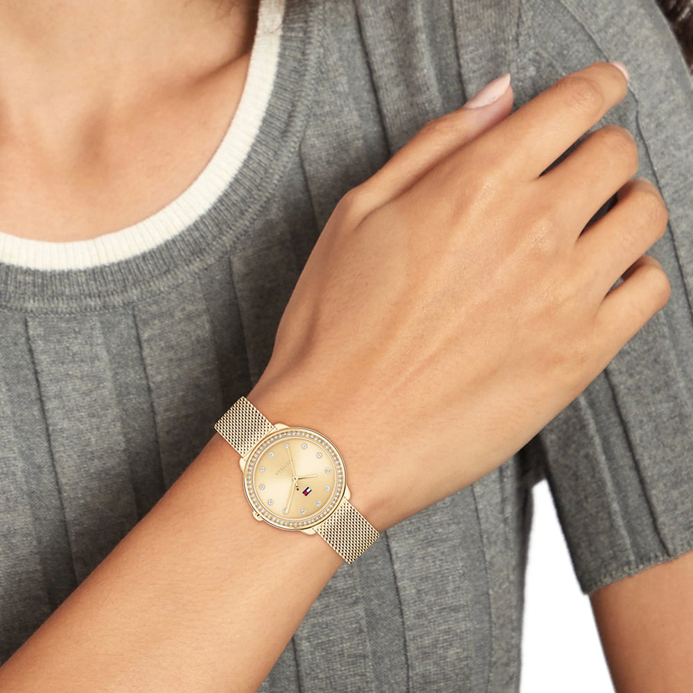 Tommy Hilfiger Women's Gold Stainless Steel Watch | Sku 1692138 by i-watch