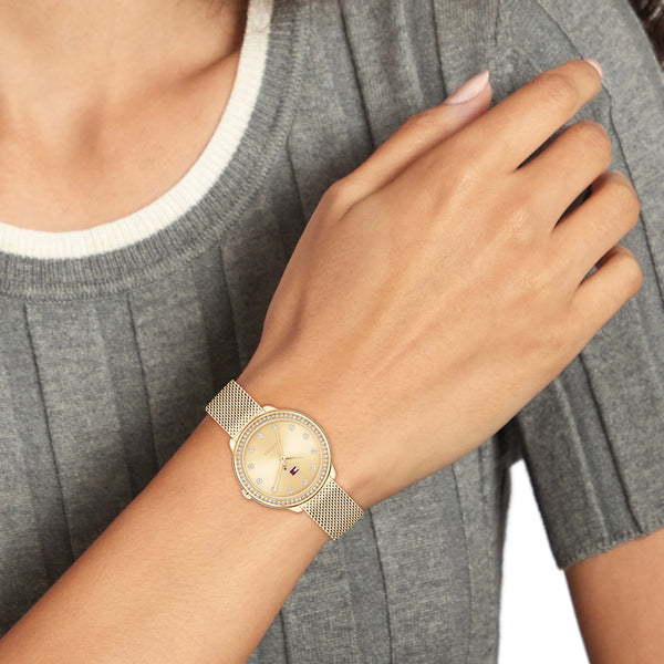 Tommy Hilfiger Women's Gold Stainless Steel Watch | Sku 1692138 by i-watch