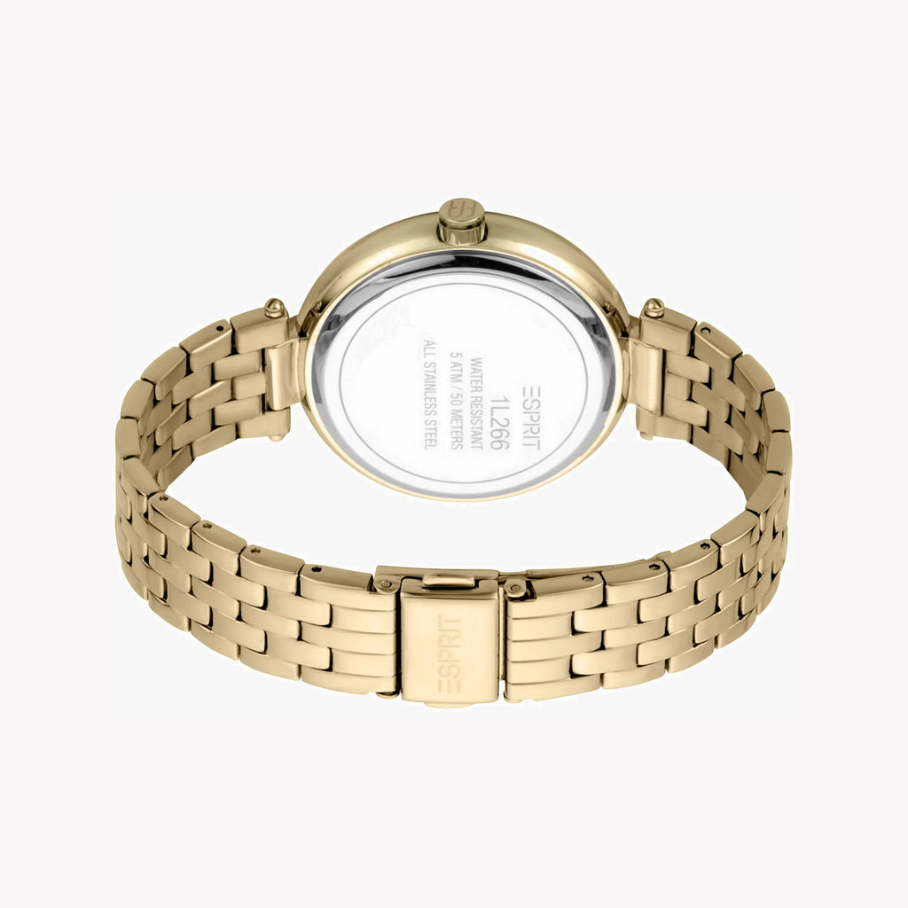 ESPRIT Women's Watch with Gold Stainless Steel Case and Gold Stainless Steel Band-i-Watch-3
