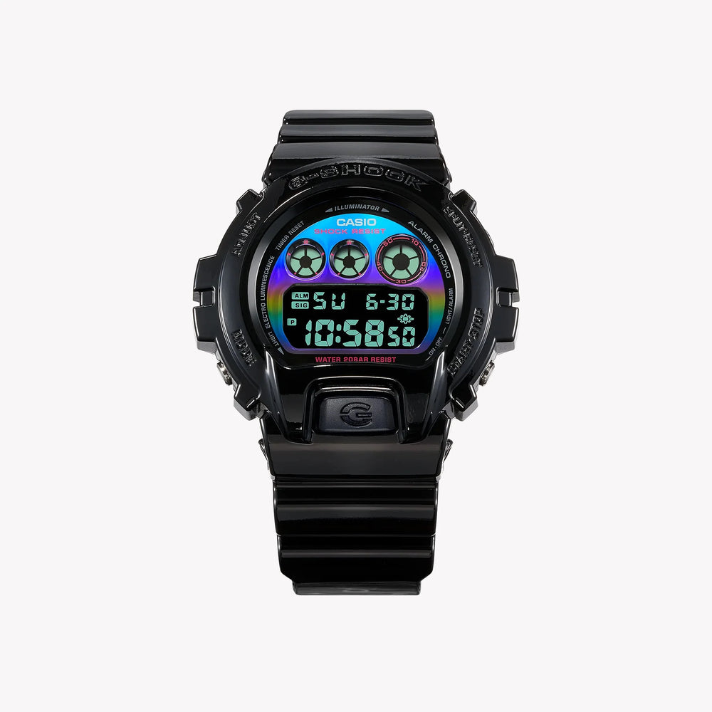 G-Shock Men's Black Resin Watch, Colorful Dial | Dw-6900rgb-1dr by i-watch