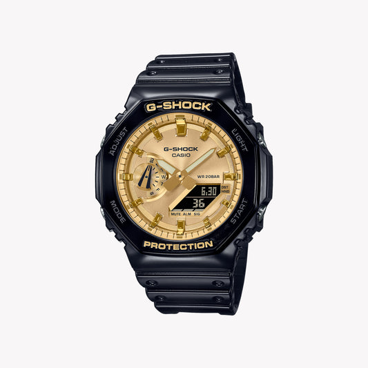 CASIO G-SHOCK GA-2100GB-1A OAK – Herrenuhr mit goldenem Zifferblatt