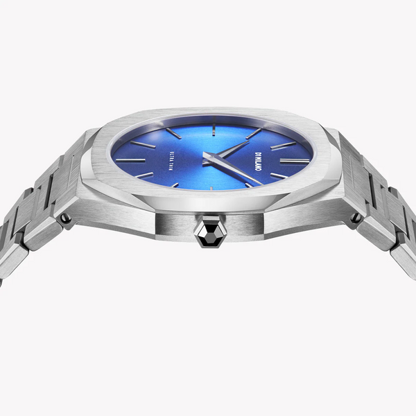 D1 MILANO Unisex Silver Watch, Blue Dial | D1-UTBJ09 by i-watch