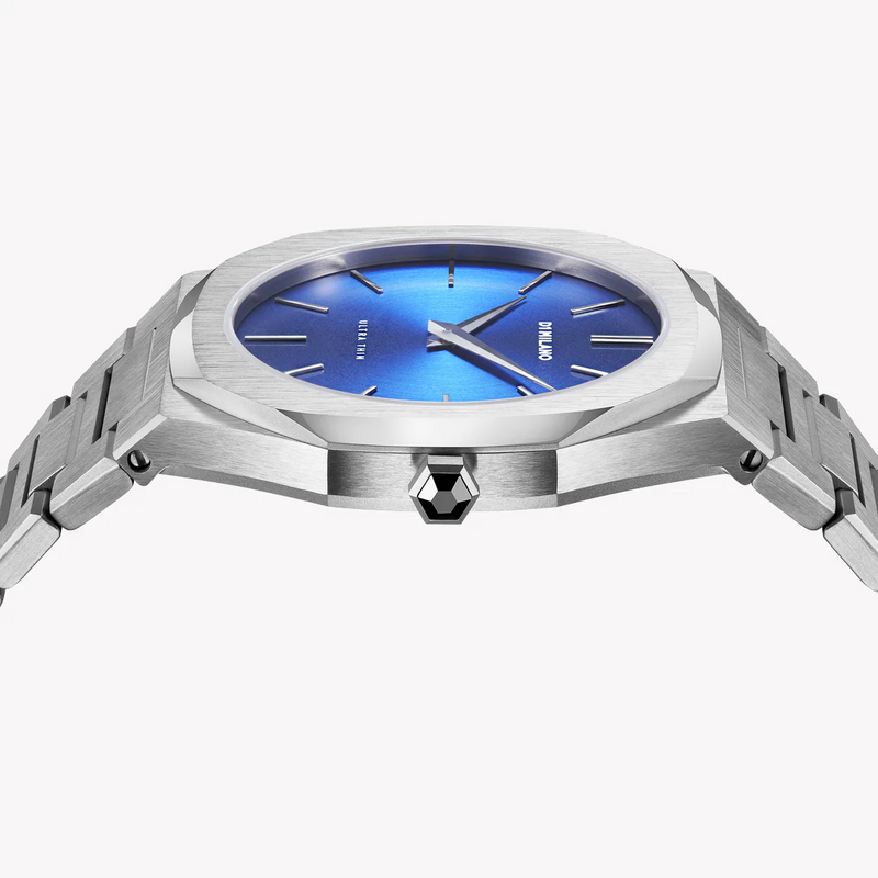 D1 MILANO Unisex Silver Watch, Blue Dial | D1-UTBJ09 by i-watch